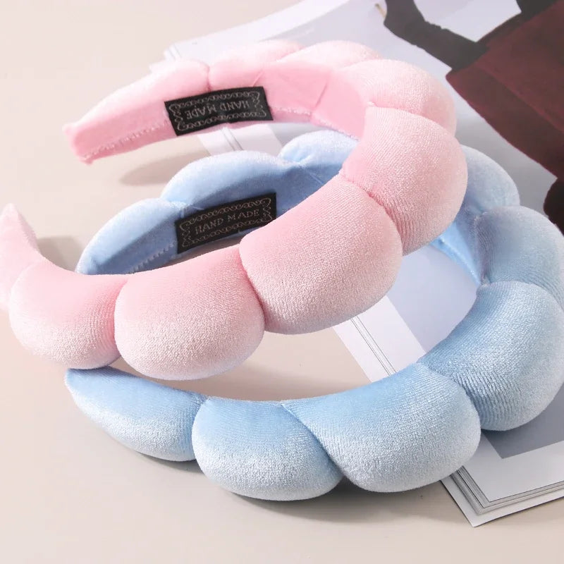 Lot de 1/2/3 Bandeaux de Lavage Élégants, Bracelets et Chouchous pour le Spa, le Lavage du Visage, le Maquillage, la Douche et les Soins de la Peau